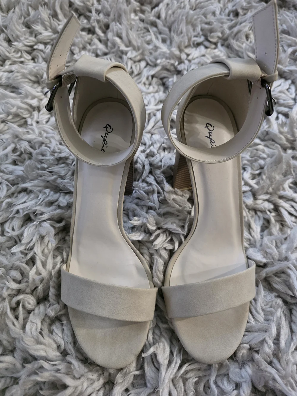 Qupid Ankle-Strap Block Heel Sandals Sz. 8.5